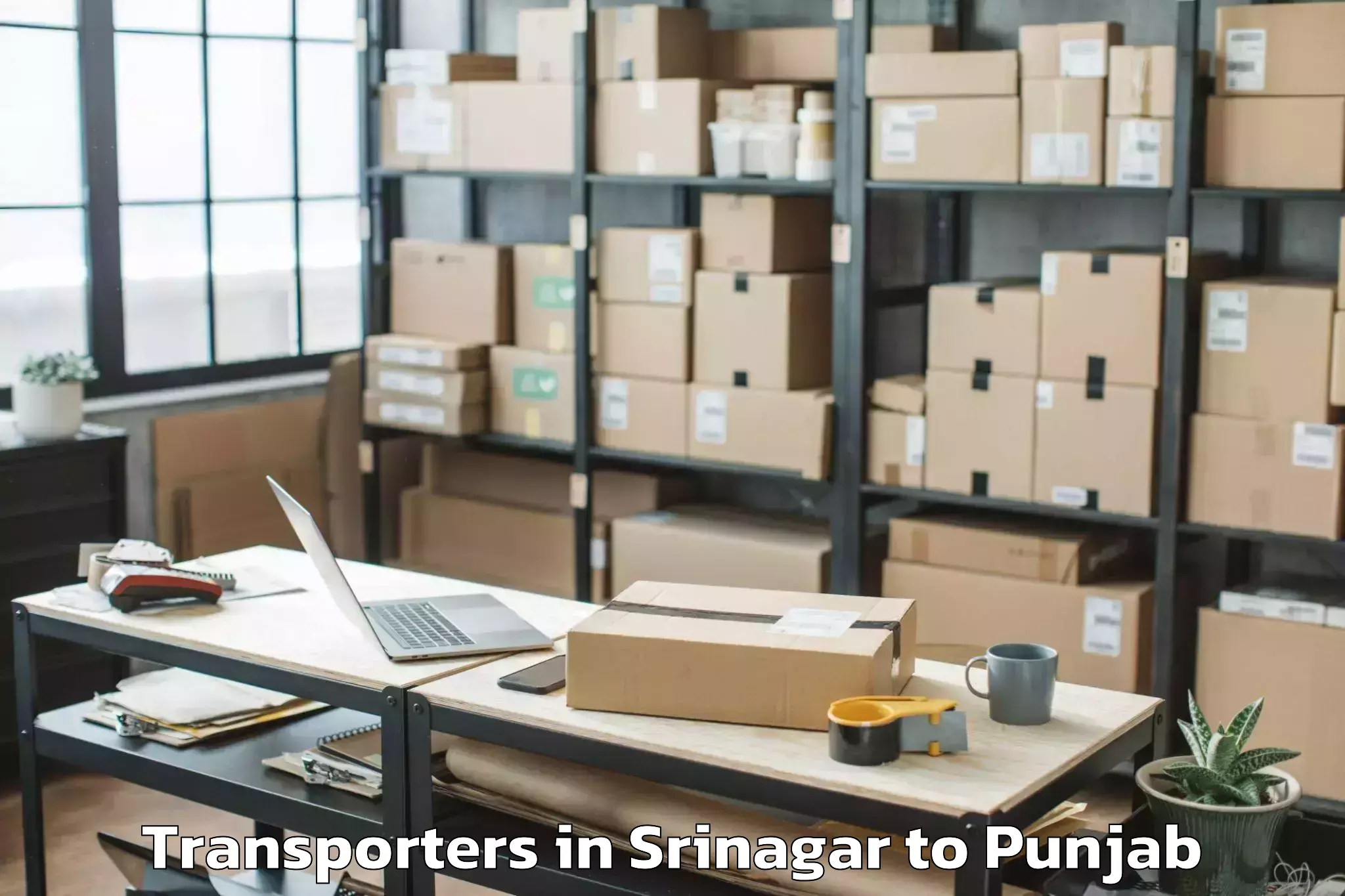 Top Srinagar to Amritsar Transporters Available